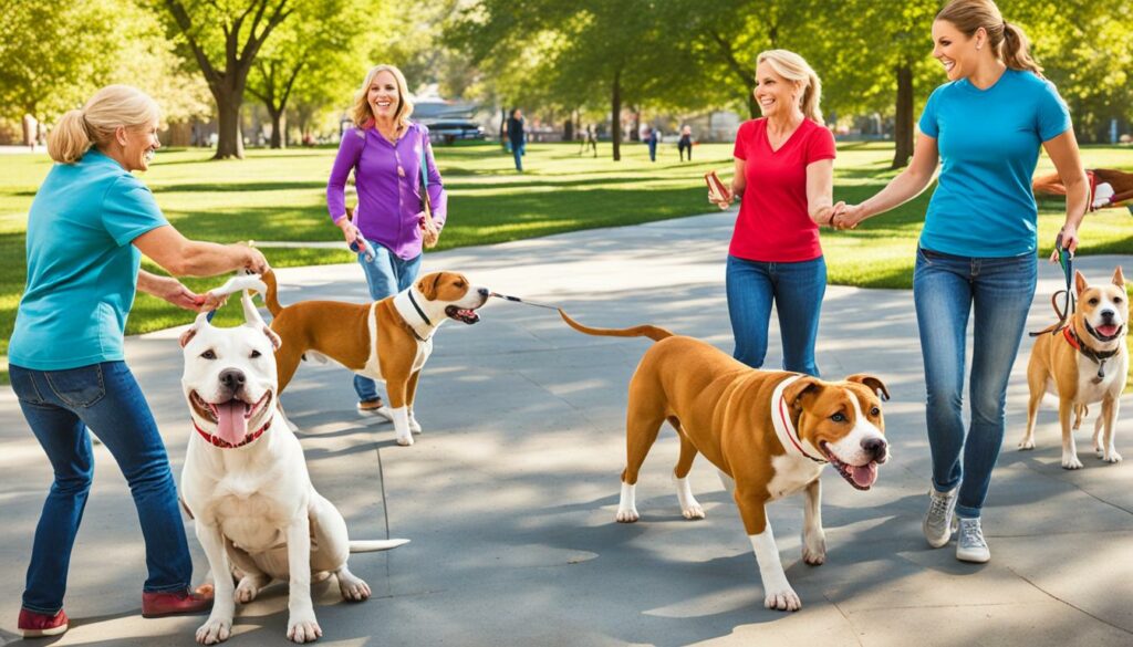 Importancia de la socialización del Pit Bull Terrier Americano
