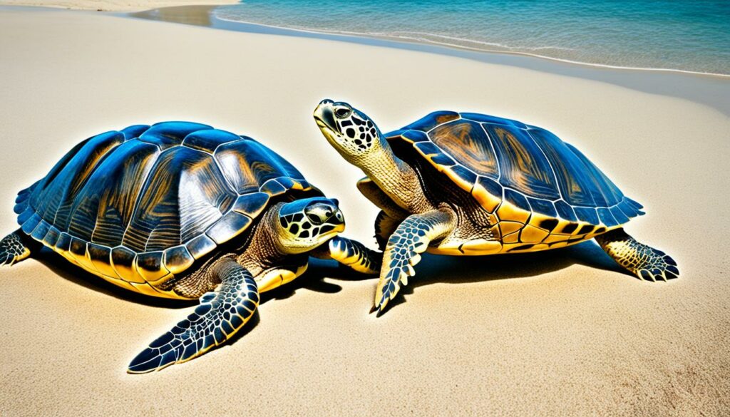 Reproducción de tortugas marinas y tortugas gigantes de Galápagos