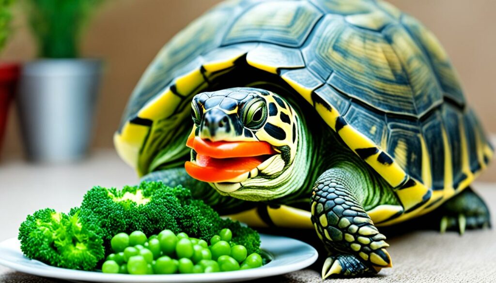 alimentación de tortuga