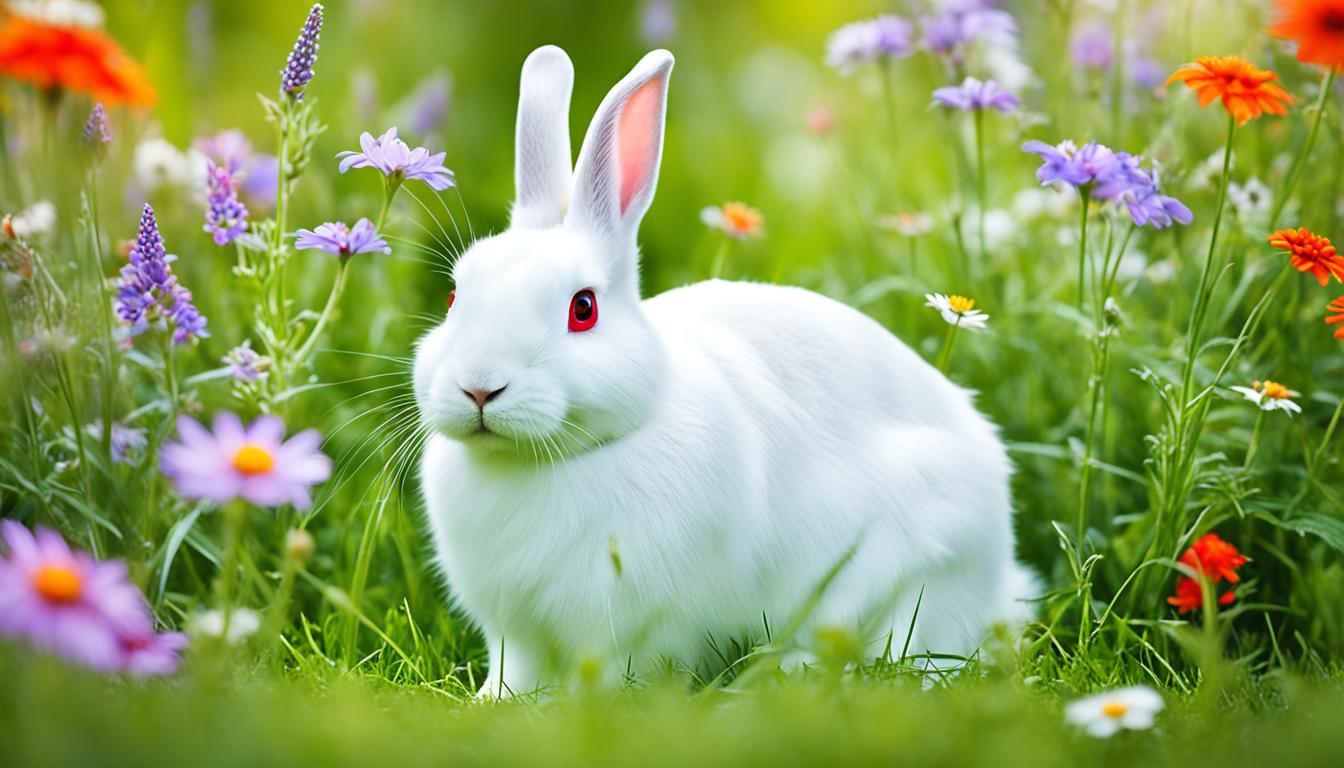 conejo blanco ojos rojos